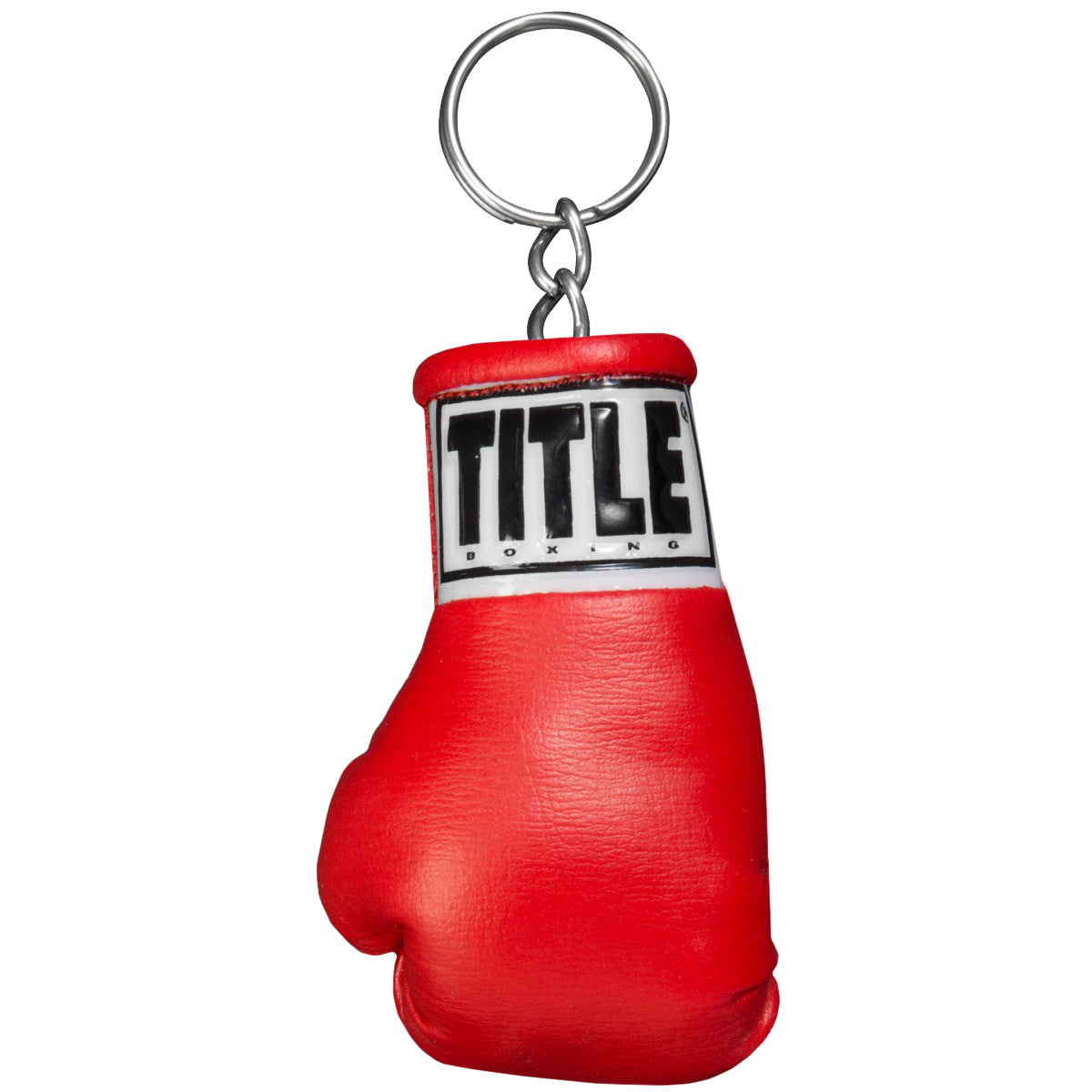 Title Boxing Authentic Detailed Mini Lace Up Glove Key Ring - red