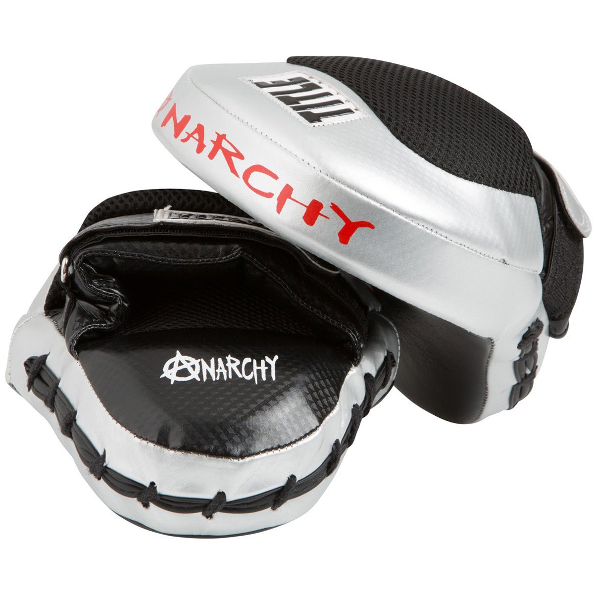 Title Boxing Aerovent Anarchy Punch Mitts - Black/Silver - Forza Sports