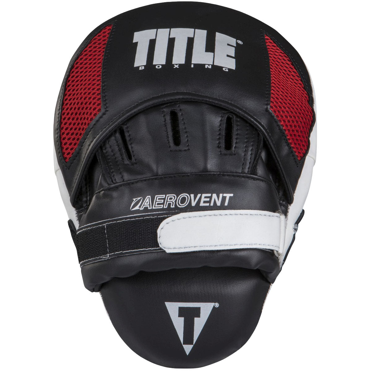 Title Boxing Excel Incredi-Mitts Aerovent Leather Punch Mitts - White/Black Title Boxing