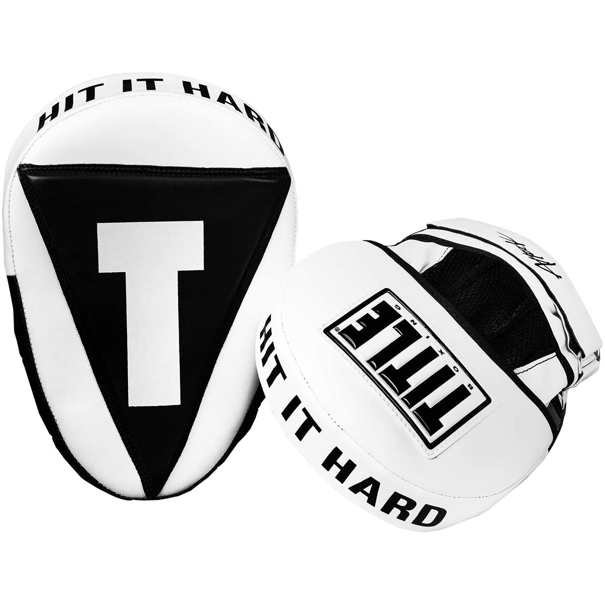 Title Boxing Attack Big - T Training Punch Mitts 2.0 - White/Black - Forza Sports