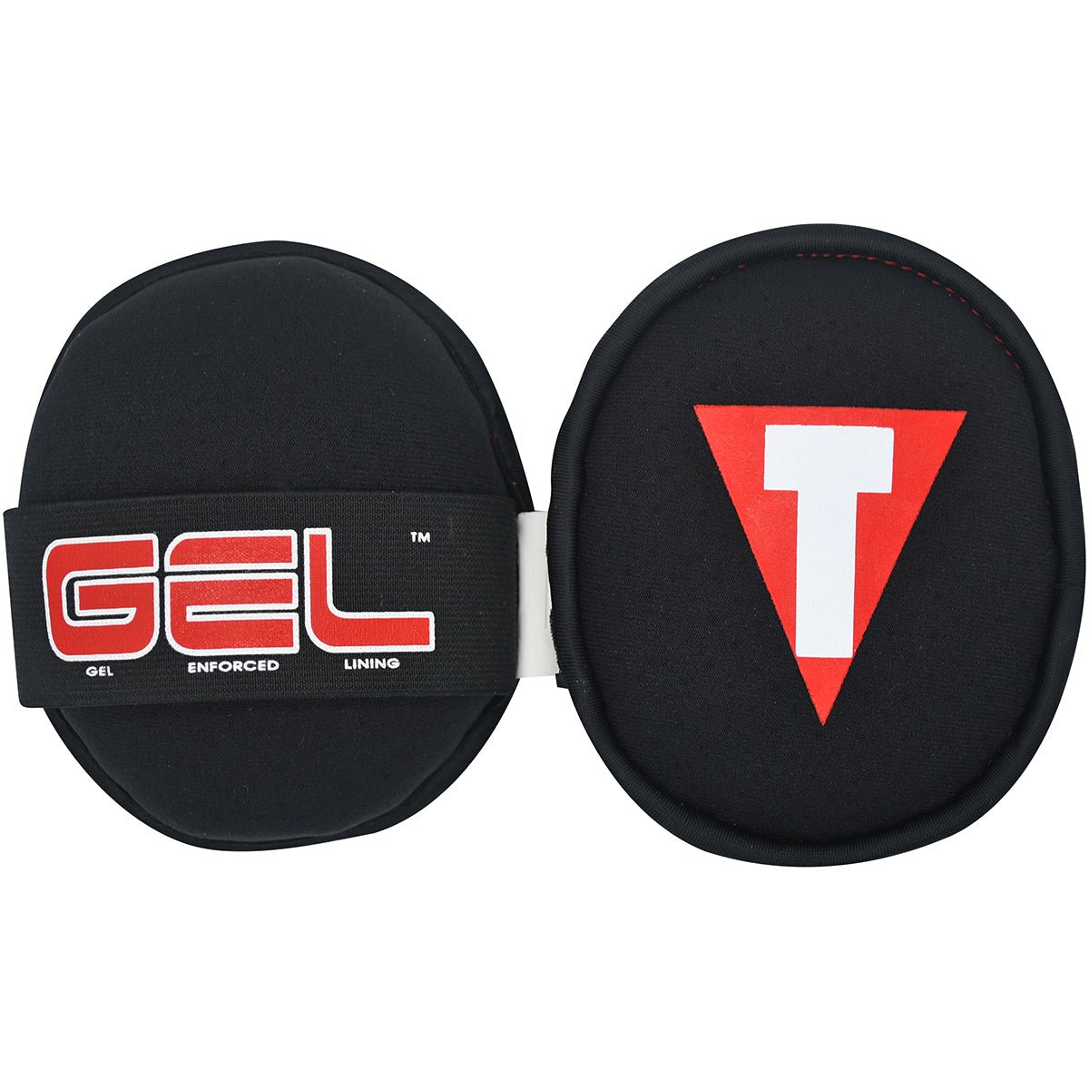 Title Boxing Gel Palm Training Pads - Black/Red - Forza Sports