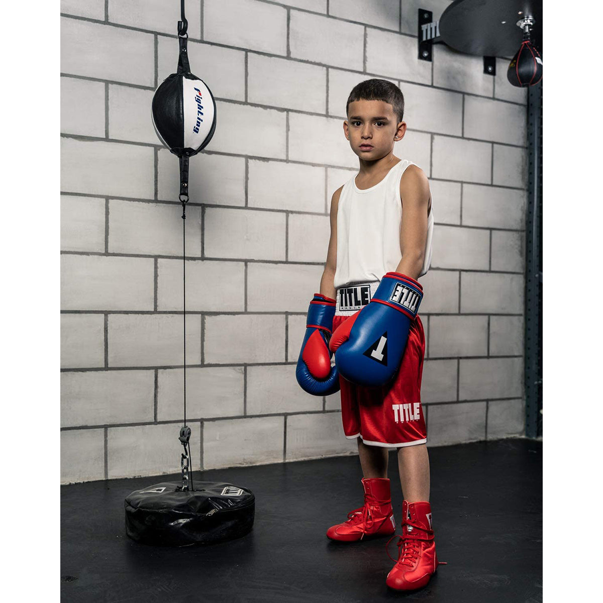 Child with a Fighting Sports Fury Double End Bag - XXS - Forza Sports