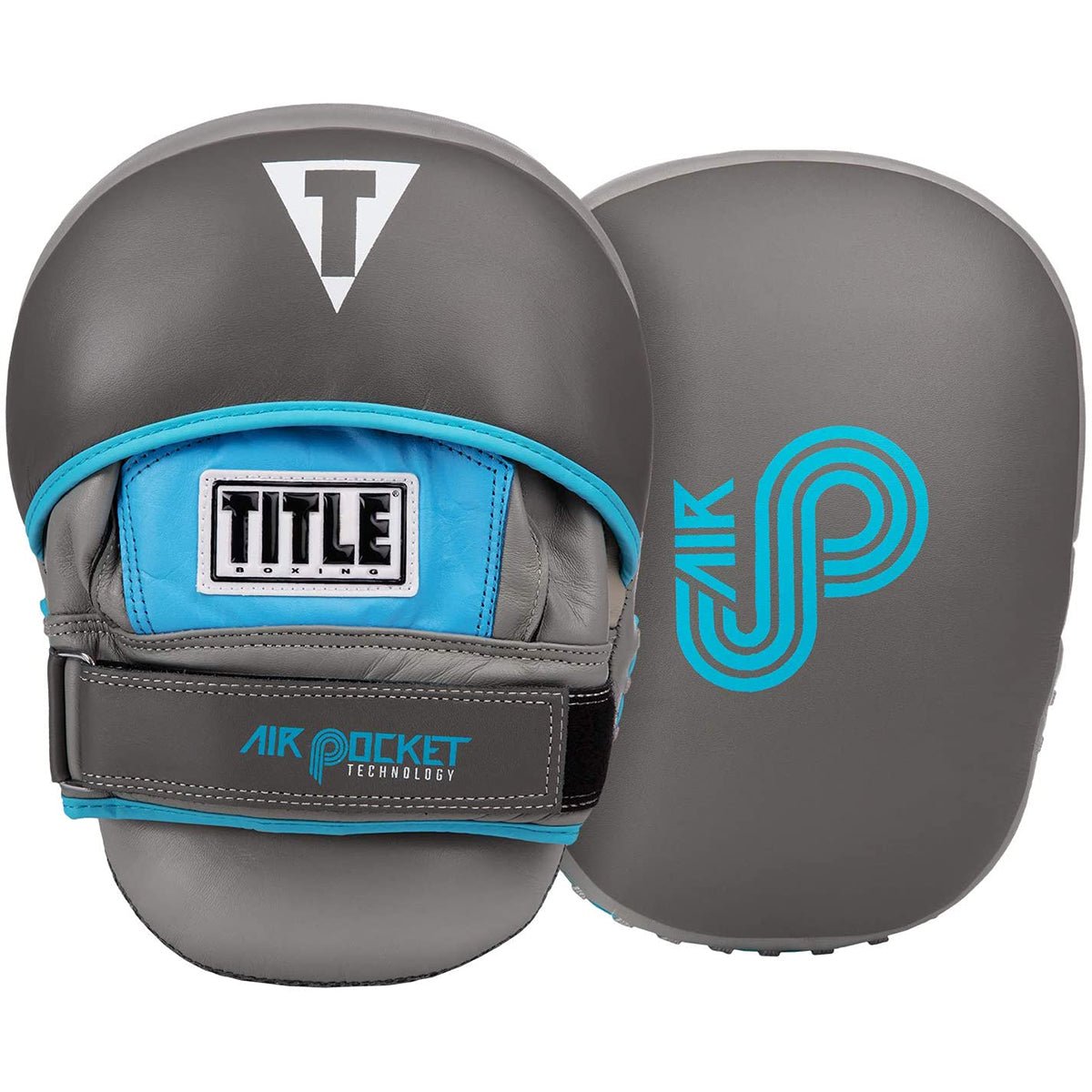 Title Boxing Air Pocket Technology Punch Mitts - Gray/Light Blue - Forza Sports
