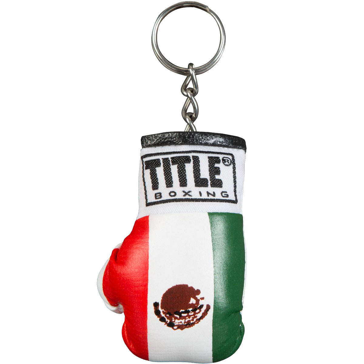 Mexican Flag in Title Boxing Authentic Detailed Mini Lace Up Glove Key Ring