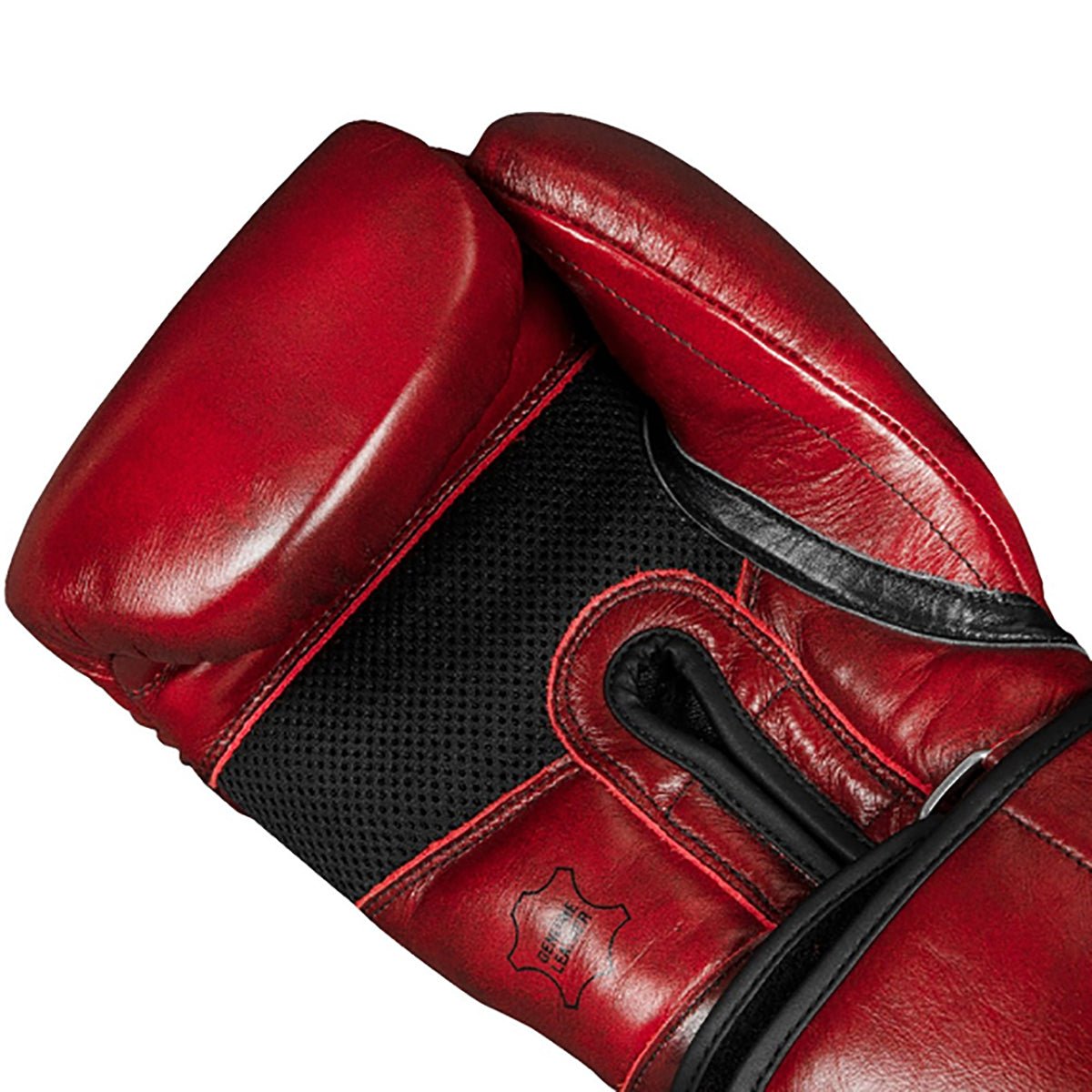 Title Boxing Blood Red Leather Bag Gloves - Forza Sports