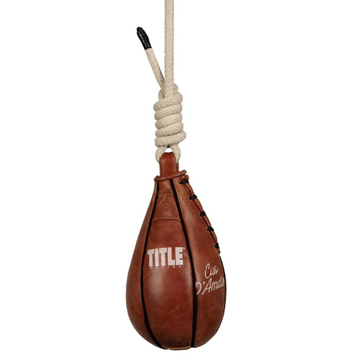 Title Boxing Cus D'Amato Genuine Leather Slipping Bag