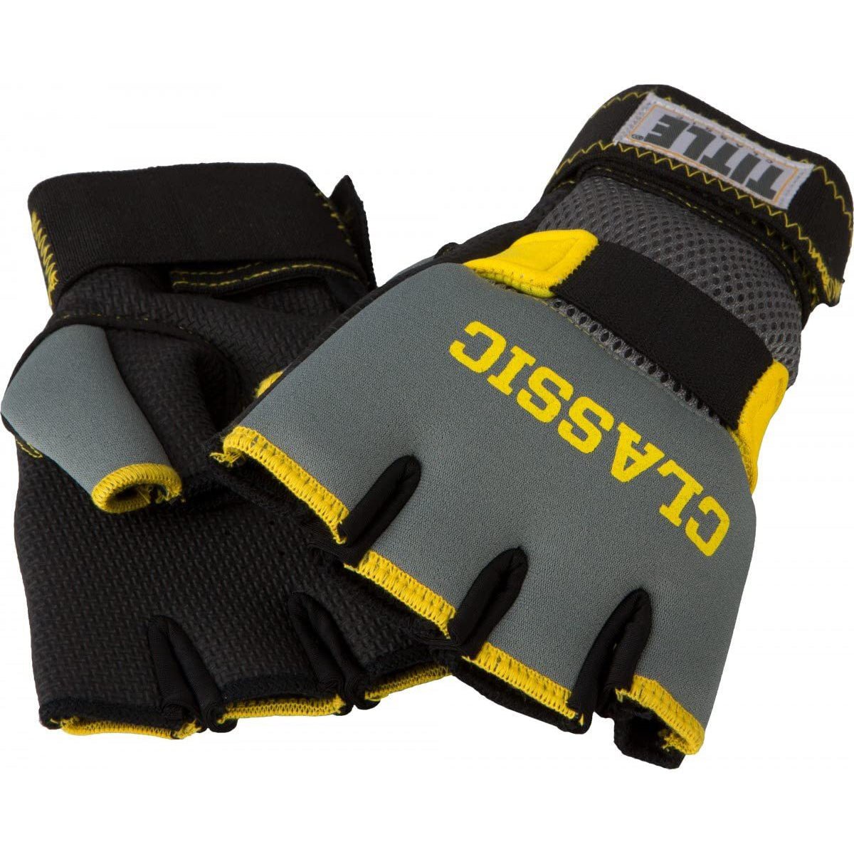 Title Boxing Classic Limited GEL - X glove wraps for boxing - Gray/Yellow - Forza Sports