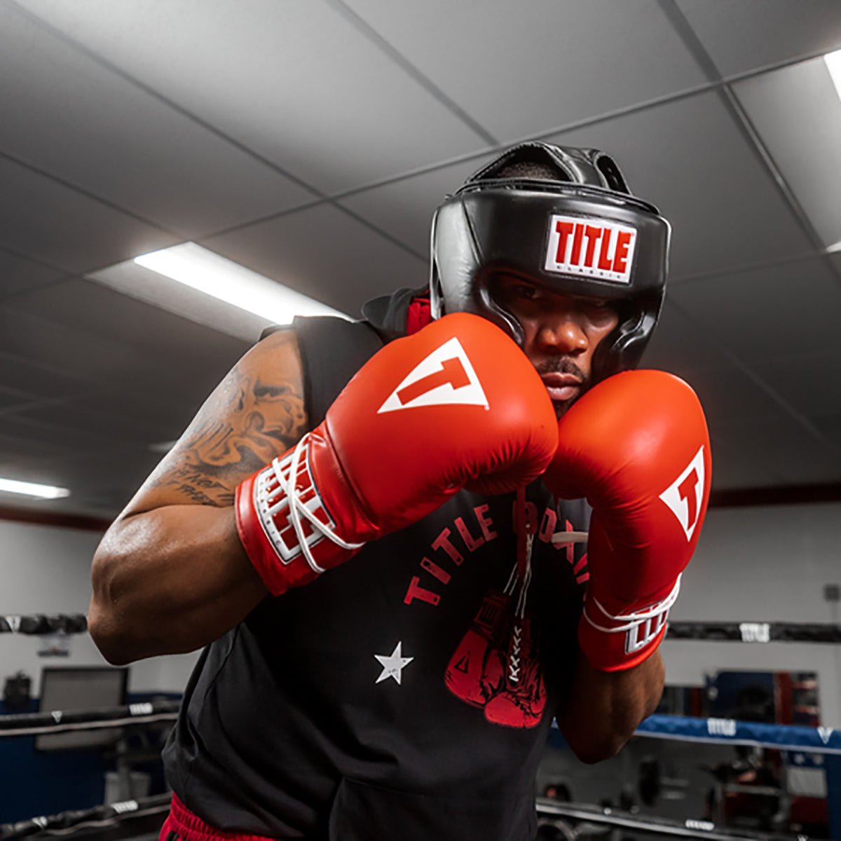Title Boxing Classic Hi-Performance Training Headgear 2.0 - Black