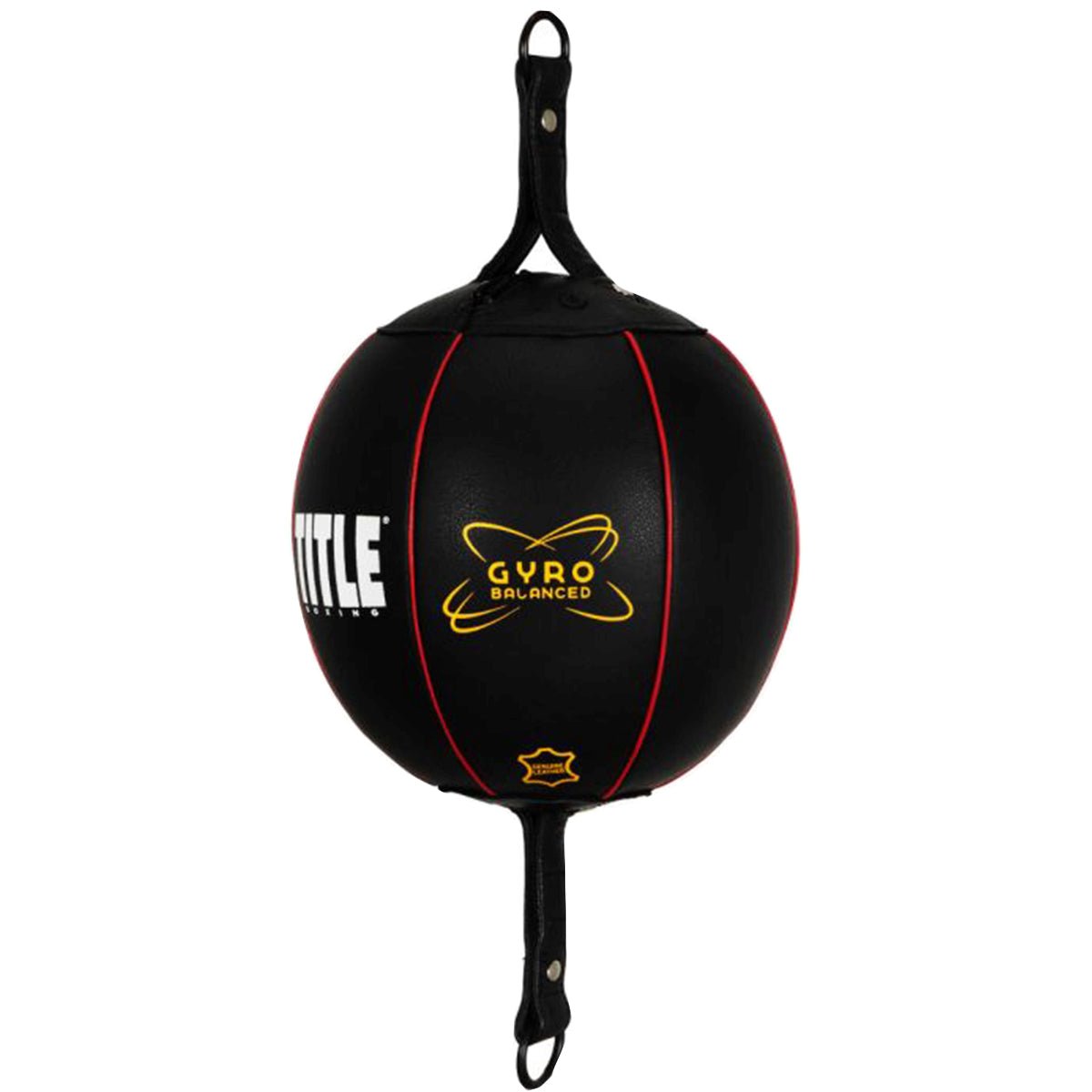 Title Boxing Gyro Balanced Leather Double End Bag - Black - Forza Sports