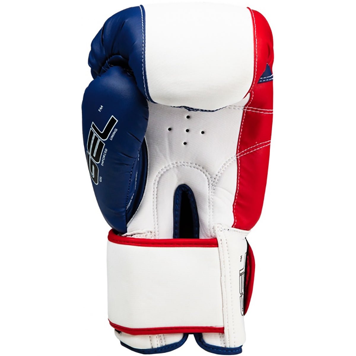 Title Boxing Gel Fitness Hook and Loop Washable Gloves 2.0 - Red/White/Blue - Forza Sports