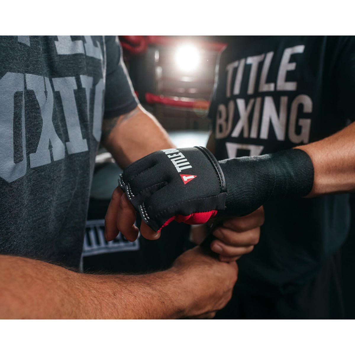 Title Boxing Gel Iron Fist Slip - On Custom Form Fit Knuckle Shields - Black - Forza Sports