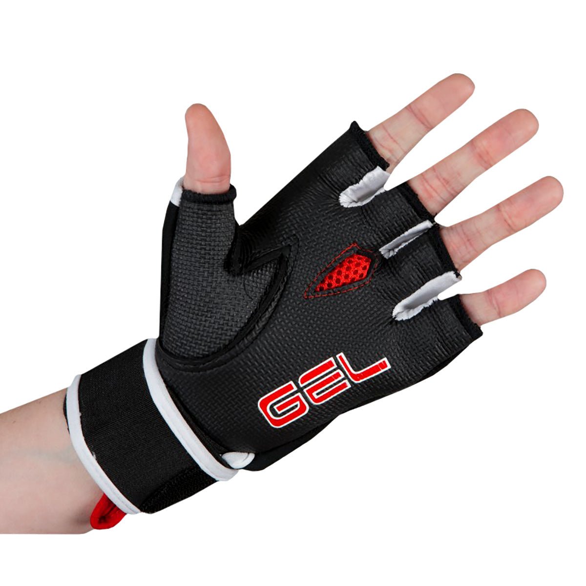 Title Boxing Gel Rage Fist Training Glove Wraps - Black/Red - Forza Sports