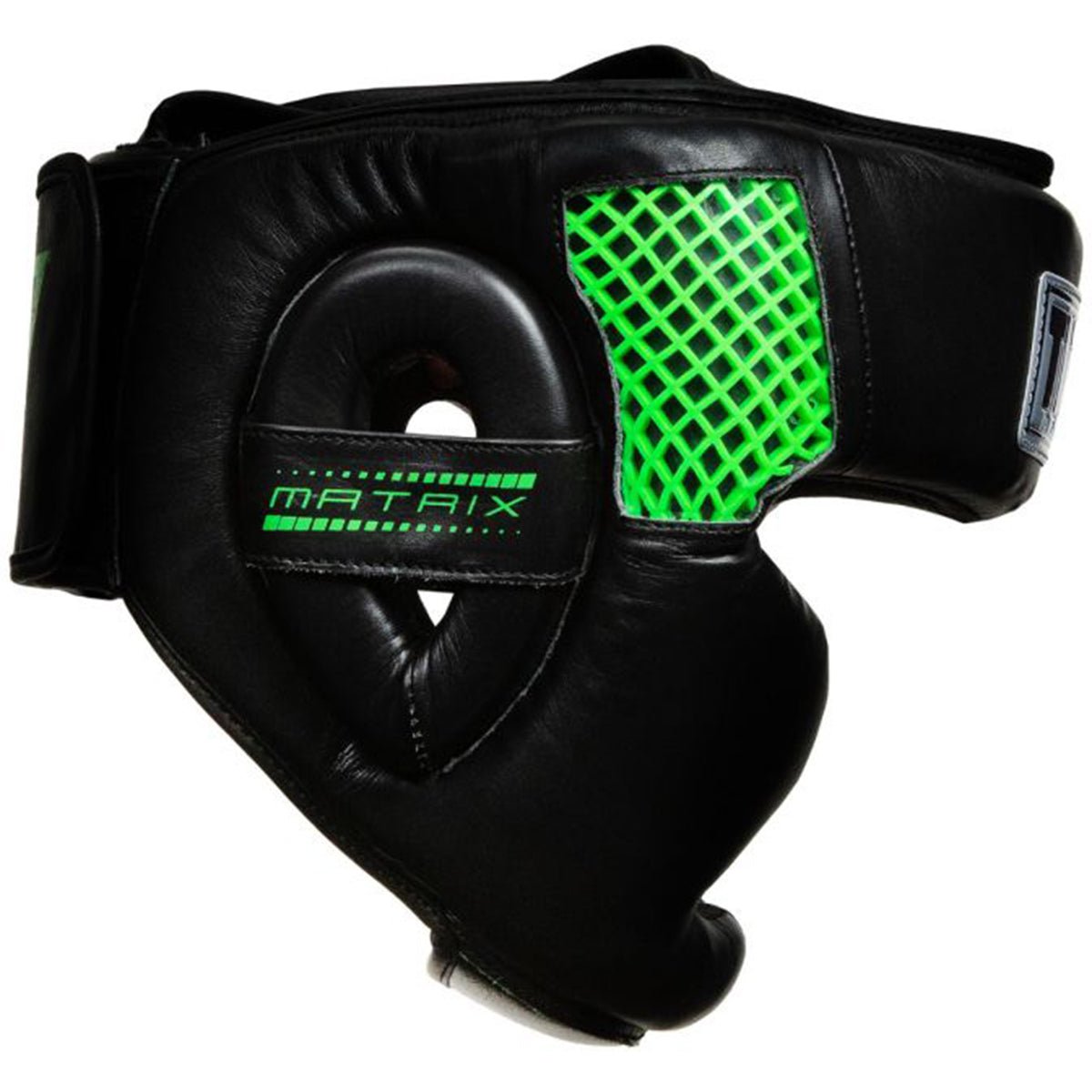 Title Boxing Matrix Full Face Training Headgear - Black/Neon Green - Forza Sports