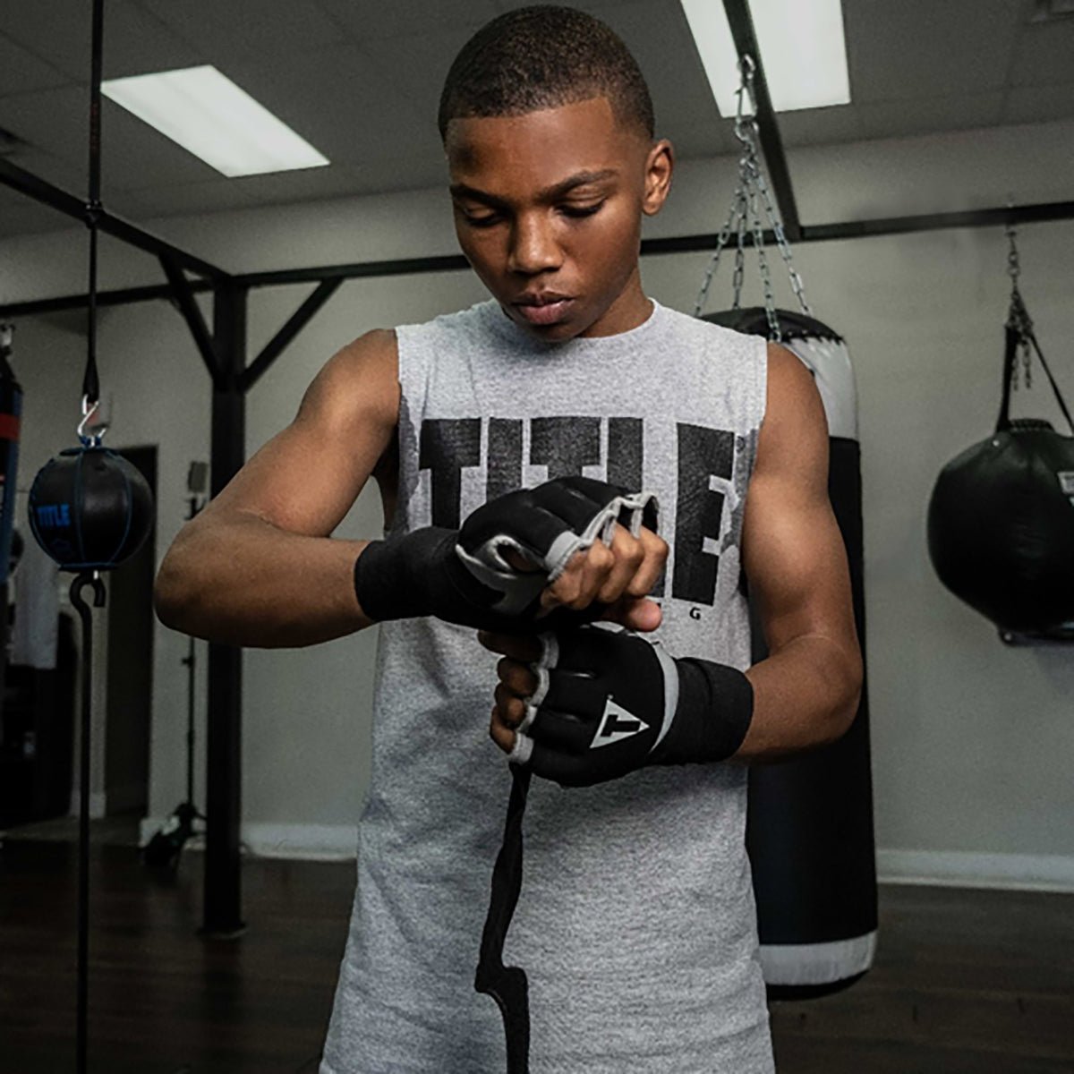 Title Boxing Platinum Prime Gel Fistwraps 2.0 - Black/Silver - Forza Sports