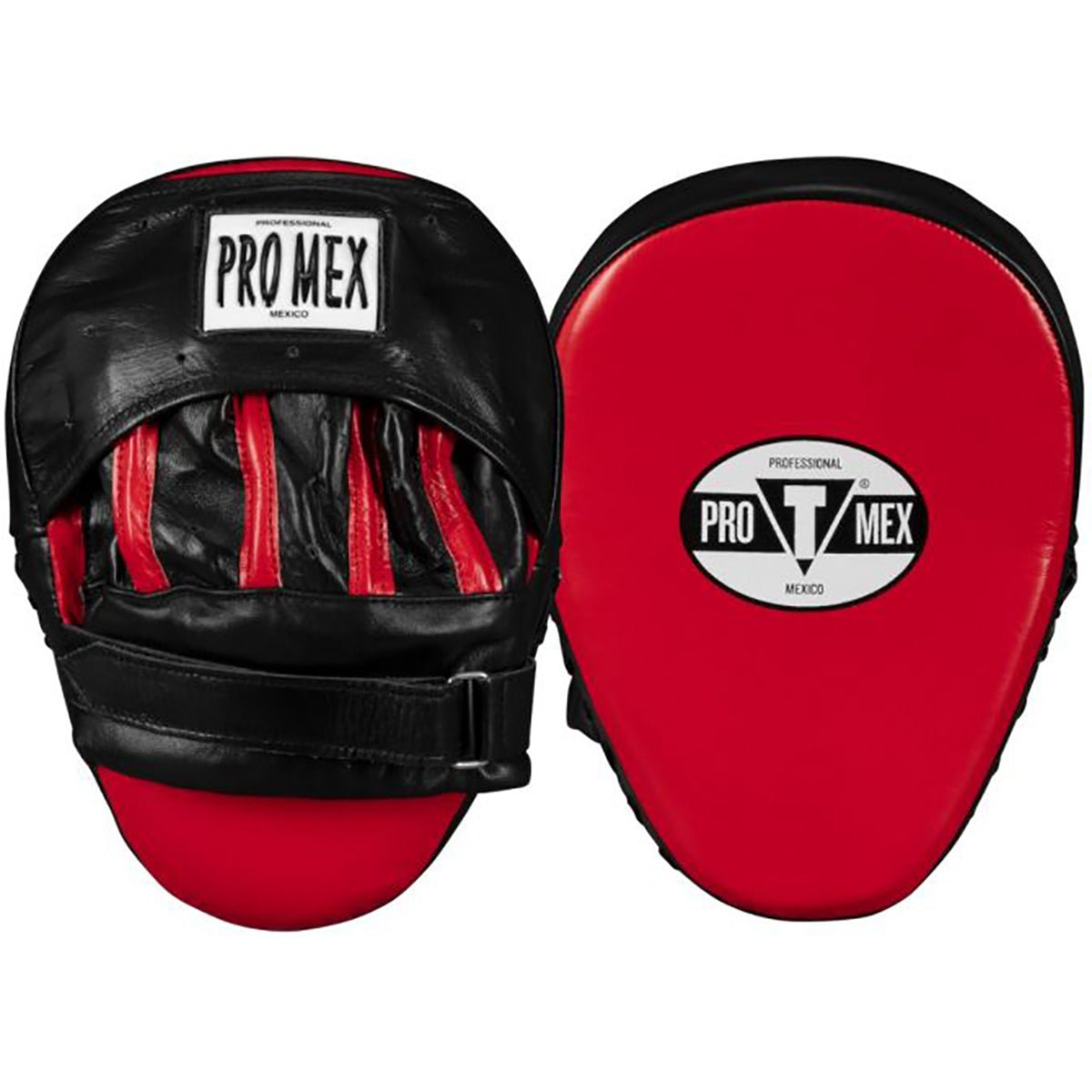 Title Boxing Pro Mex Pantera Curved Punch Mitts 3.0 - Black/Red - Forza Sports