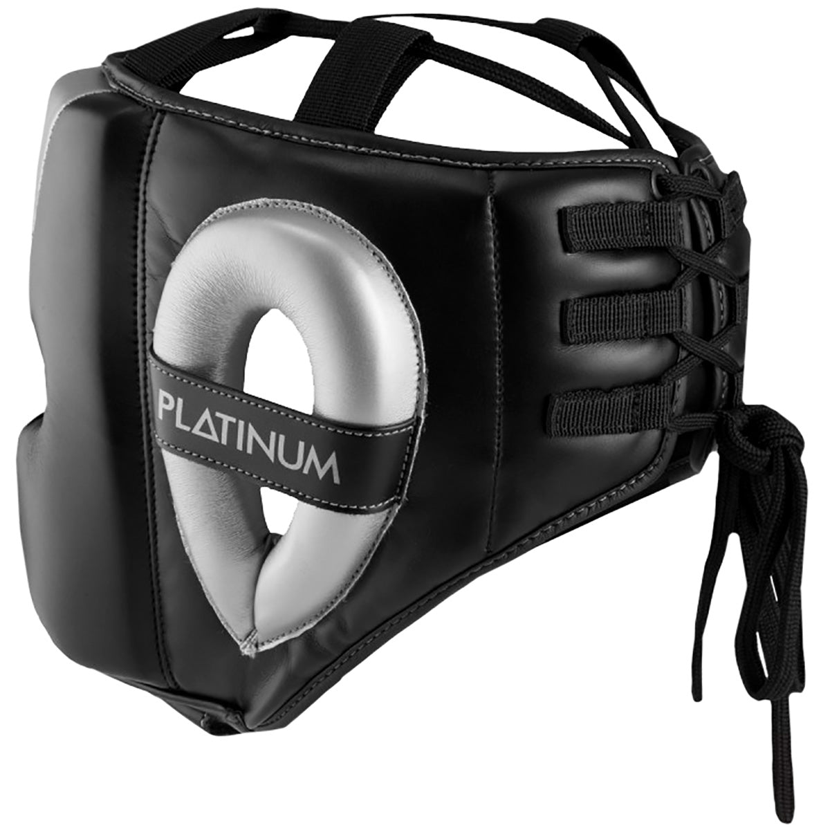 Title Boxing Platinum Proclaim Power Training Headgear - Black/Silver - Forza Sports