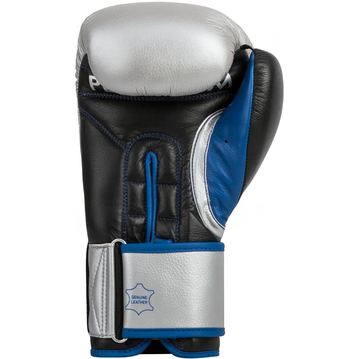 Title Boxing Platinum Perilous Pro Style Hook and Loop Bag Gloves - Silver/Black - Forza Sports