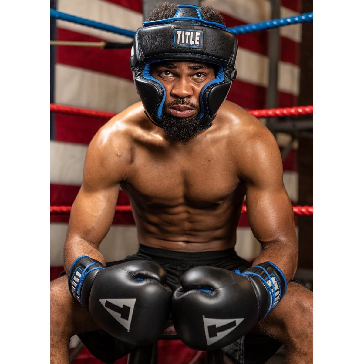 Title Boxing Platinum Perilous Training Headgear - Black/Silver
