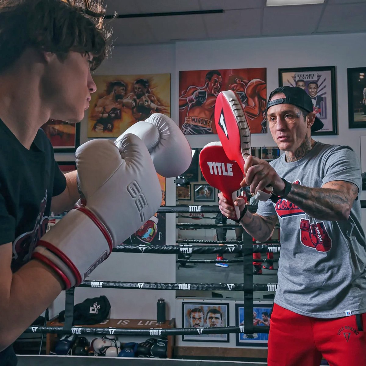 Title Boxing Punch Training Paddles - Red - Forza Sports