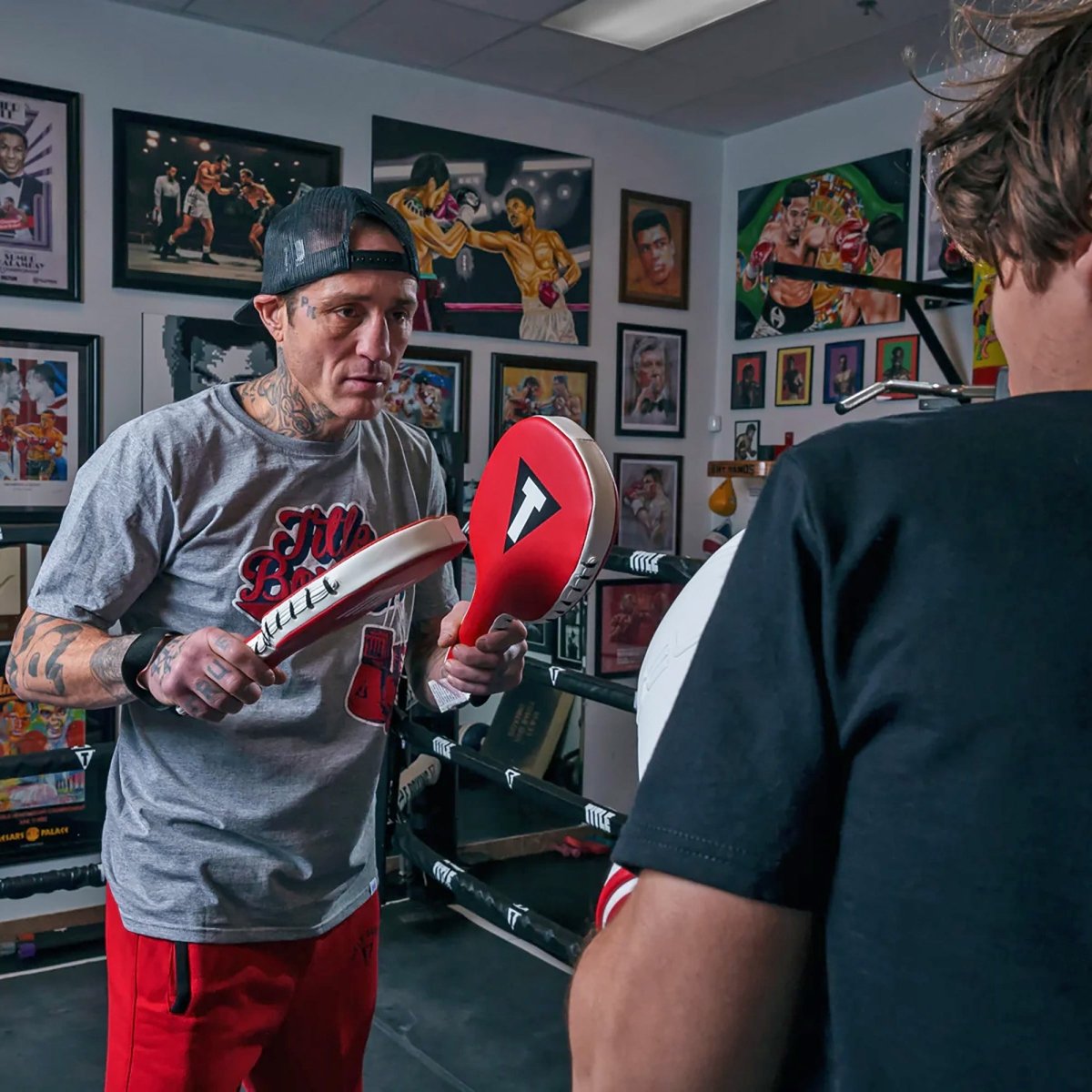 Title Boxing Punch Training Paddles - Red - Forza Sports