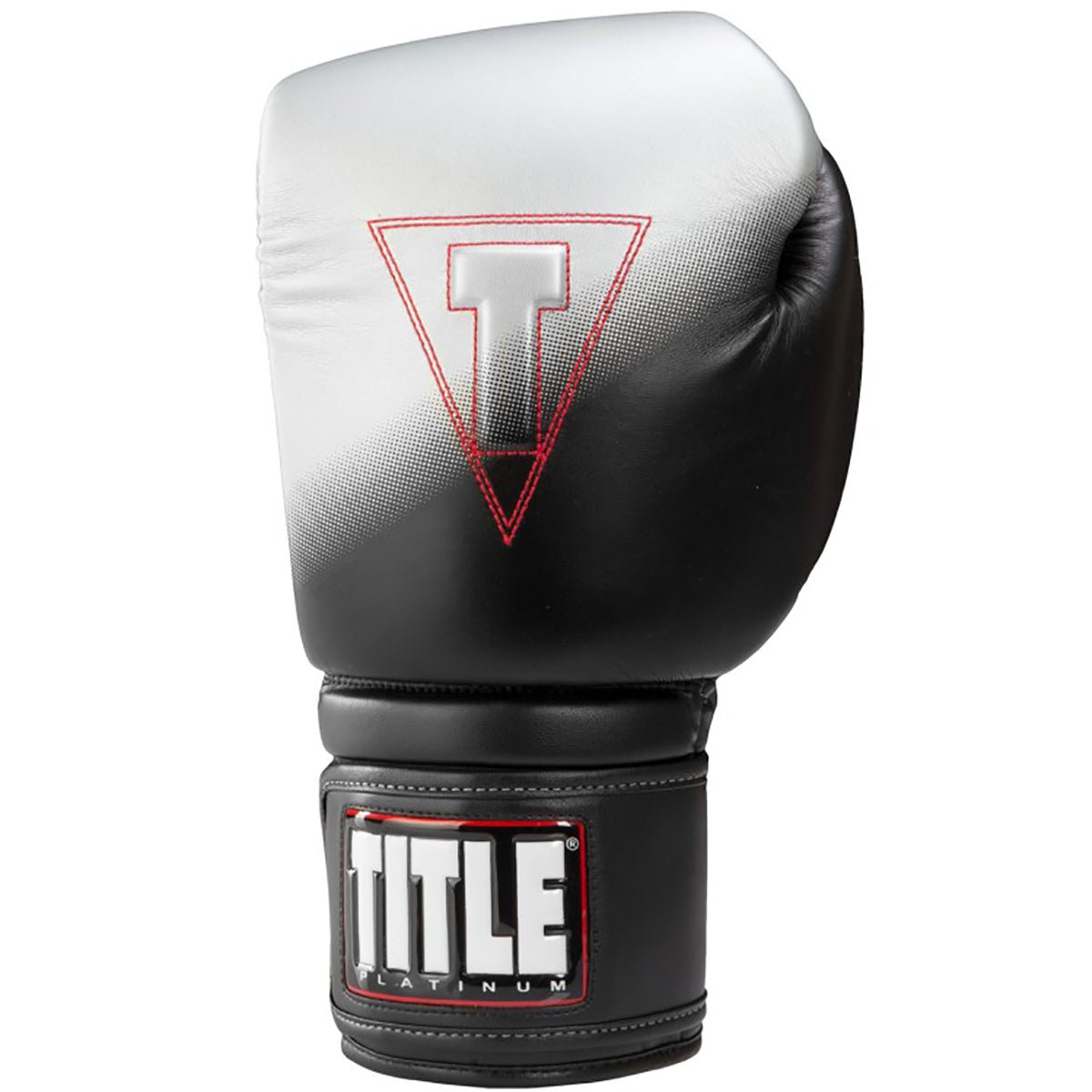 Title Boxing Platinum Proclaim Power Hook and Loop Bag Gloves - Black/Silver - Forza Sports