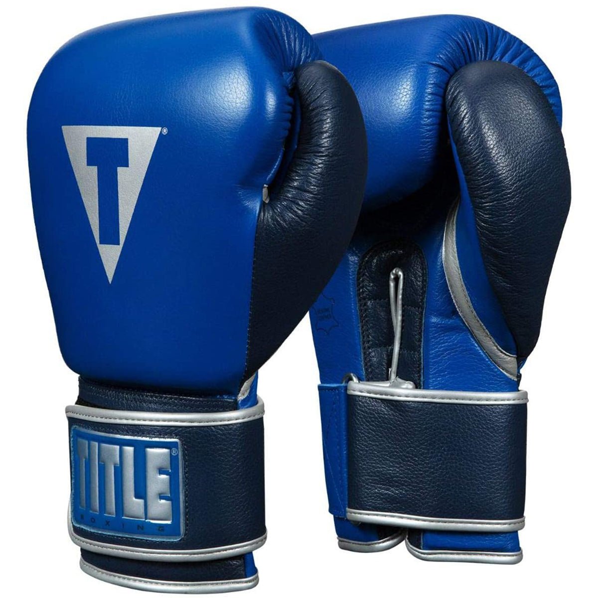 Title Boxing Royalty Leather Bag Gloves - Royal/Navy - Forza Sports