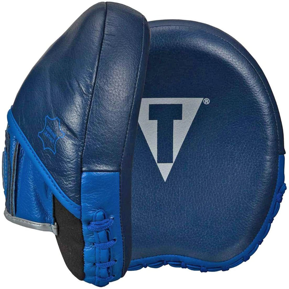 Title Boxing Royalty Leather Micro Training Punch Mitts - Royal/Navy - Forza Sports