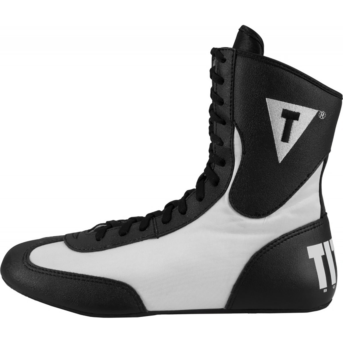 Title Boxing Speed - Flex Encore Mid - Length Boxing Shoes - Black/White - Forza Sports