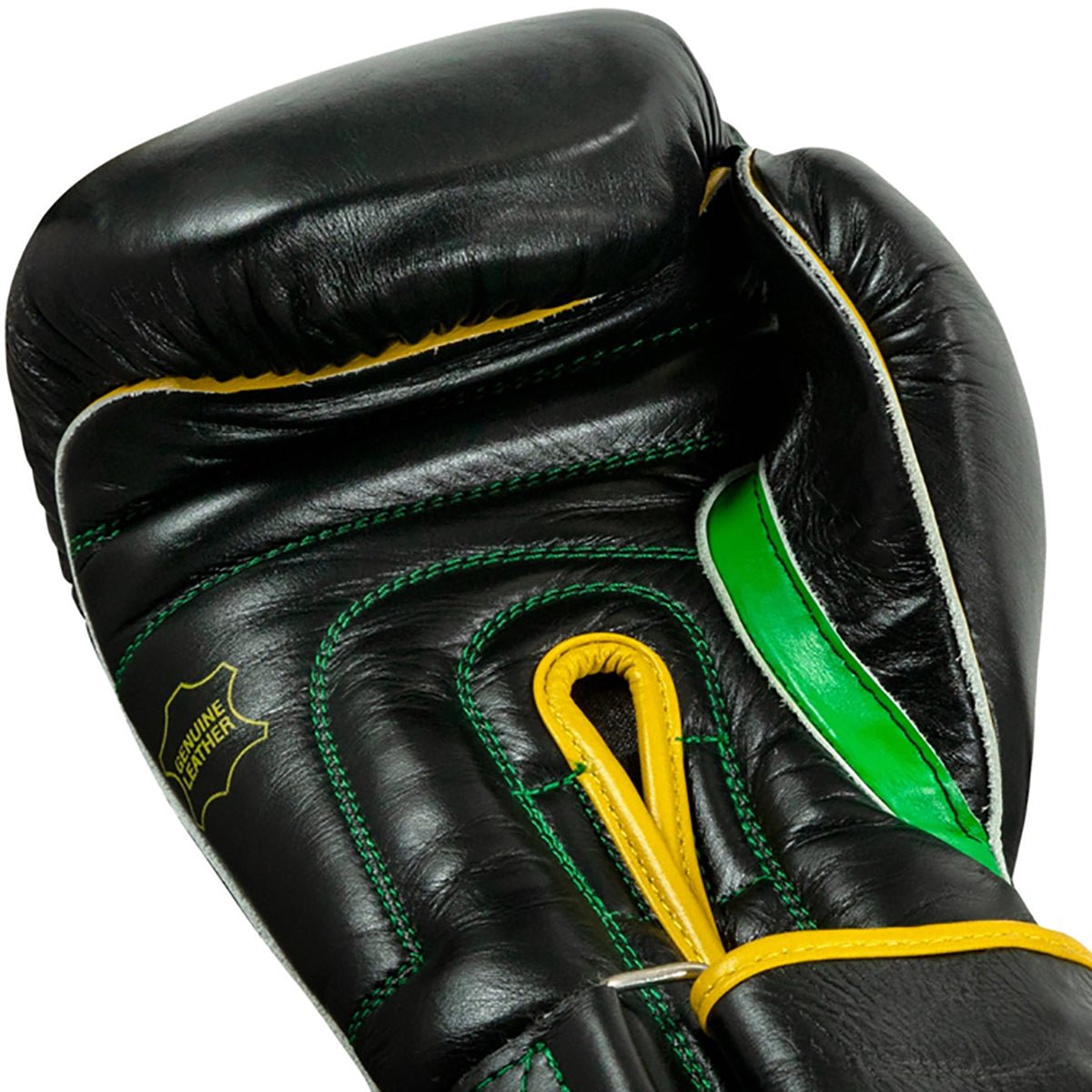 Title WBC Hook and Loop Boxing Bag Gloves - Black/Green - Forza Sports