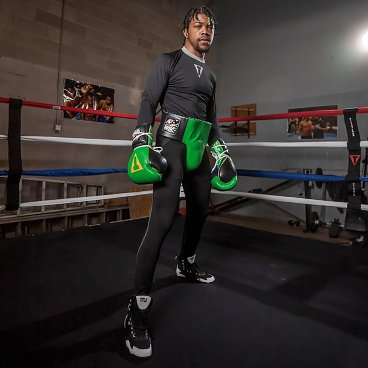 Title Boxing WBC Groin Protector - Large - Green/Black