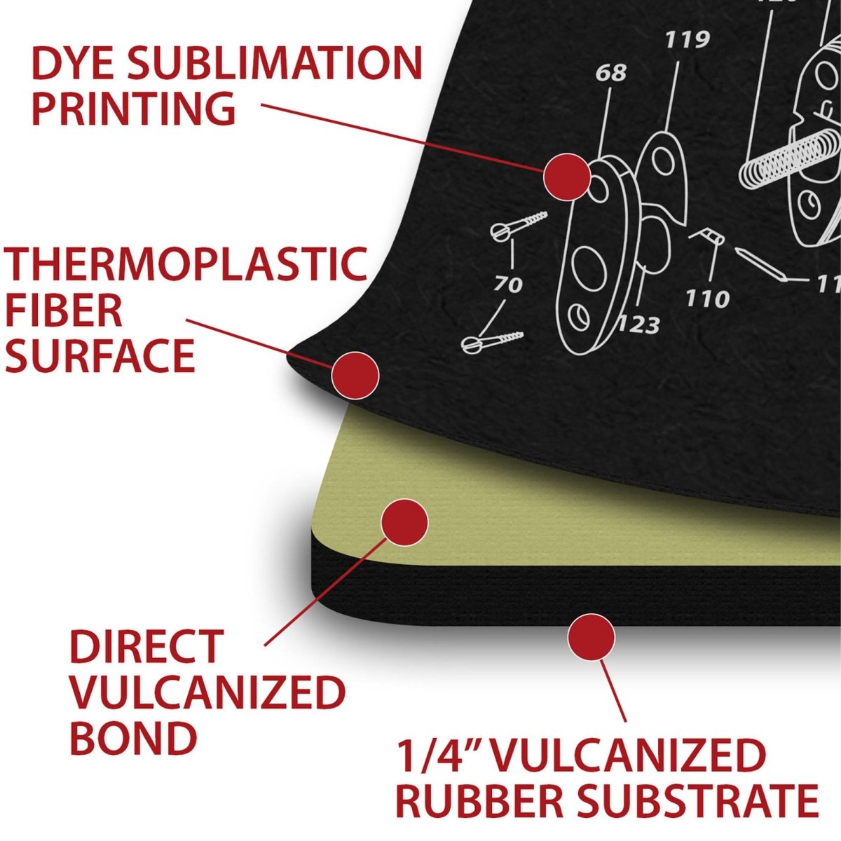 TekMat Ultra Premium Gun Cleaning Mat - 20" X 15" - Sig Sauer P226™ - Forza Sports