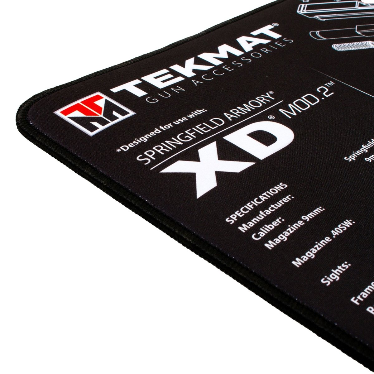 TekMat Ultra Premium Gun Cleaning Mat - 20" X 15" - Springfield Armory XD MOD.2 - Forza Sports