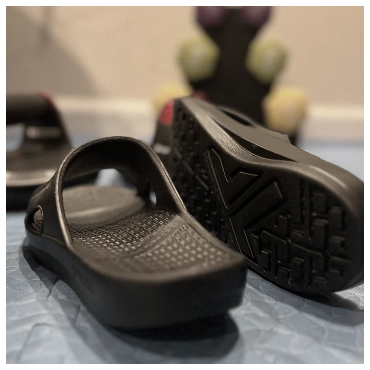 Telic Recharge Arch Support Comfort Slide Sandals - Midnight Black - Forza Sports