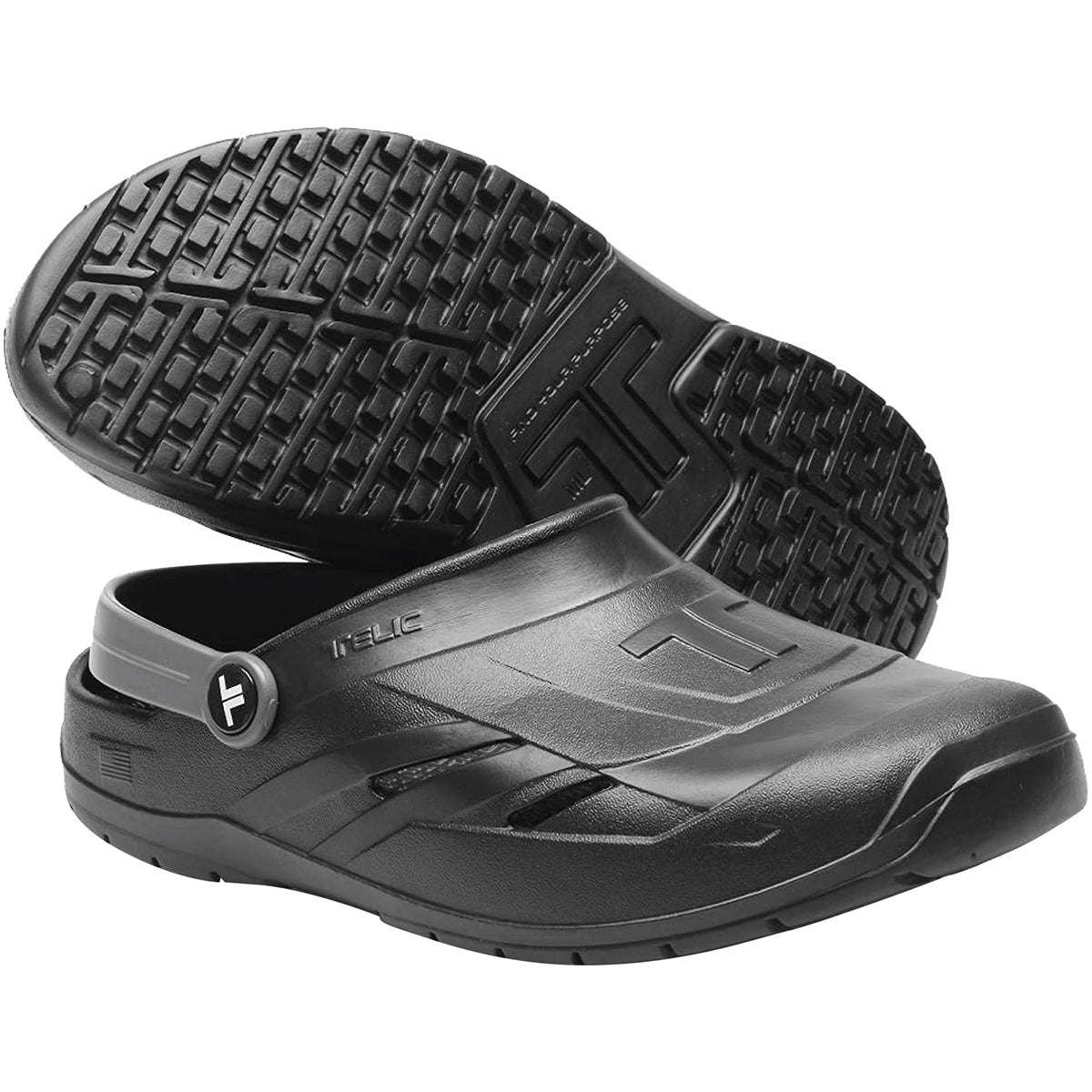 Telic Dream Clog Arch Support Comfort Sandals - Midnight Black - Forza Sports