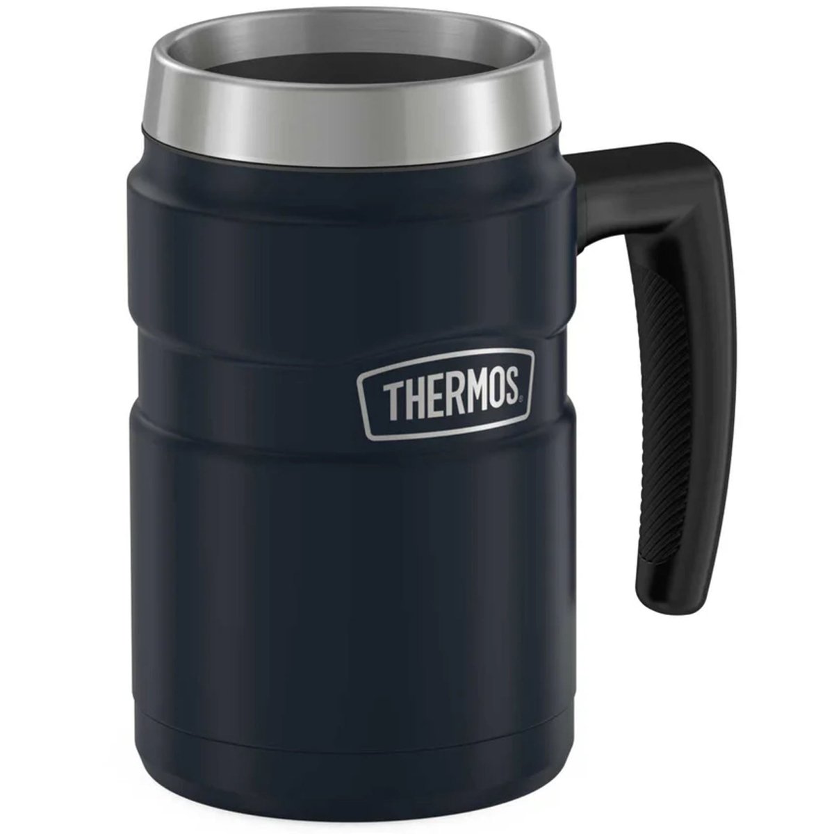 Matte Midnight Blue - Thermos 16 oz. Stainless King Vacuum Insulated Stainless Steel Coffee Mug - Forza Sports