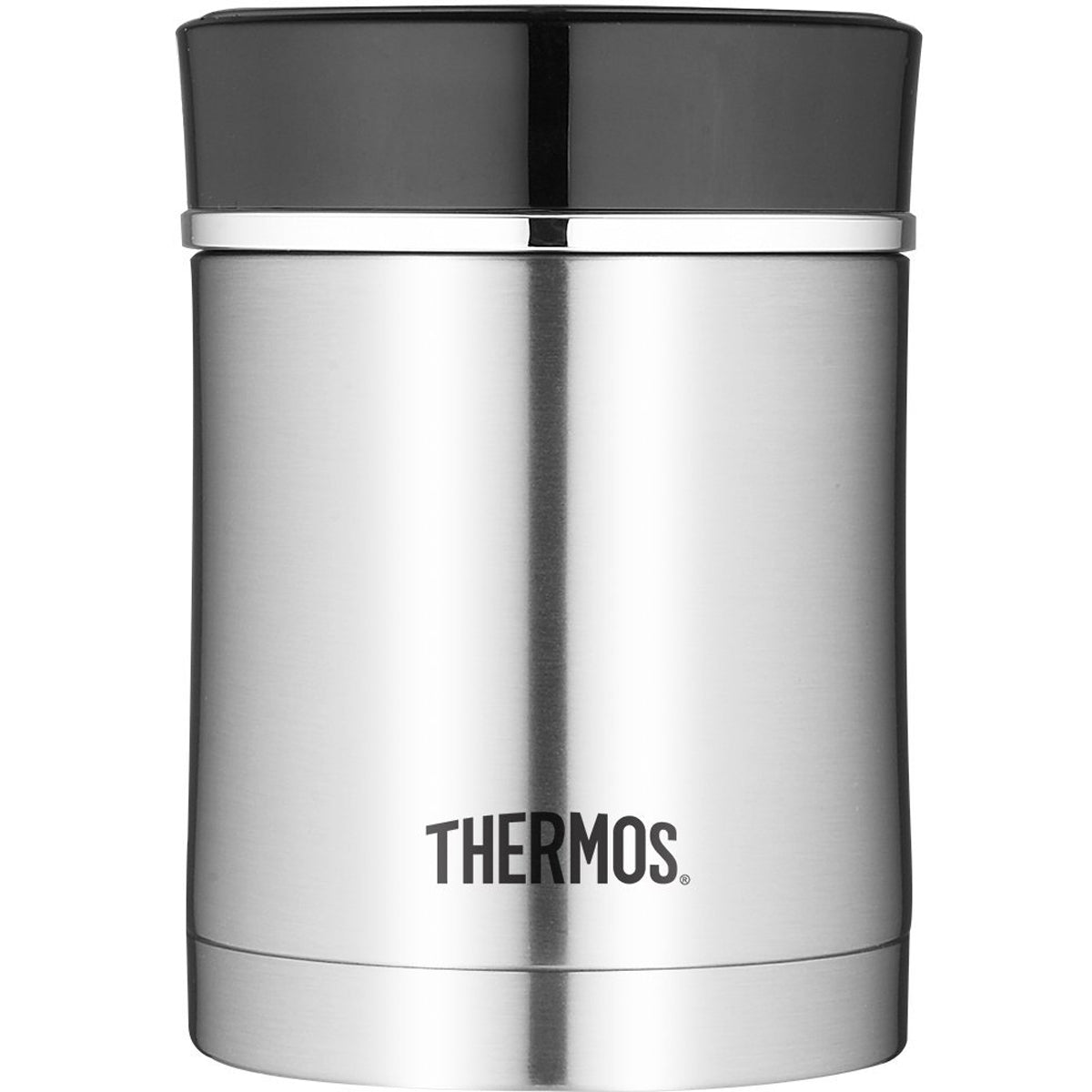 Thermos 16 oz. Sipp Vacuum Insulated Stainless Steel Food Jar - Silver/Black - Forza Sports
