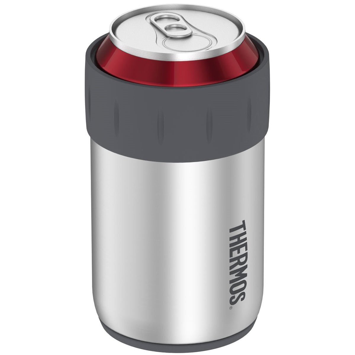 Thermos 12 oz. Insulated Stainless Steel Beverage Can Insulator - Silver/Gray - Forza Sports