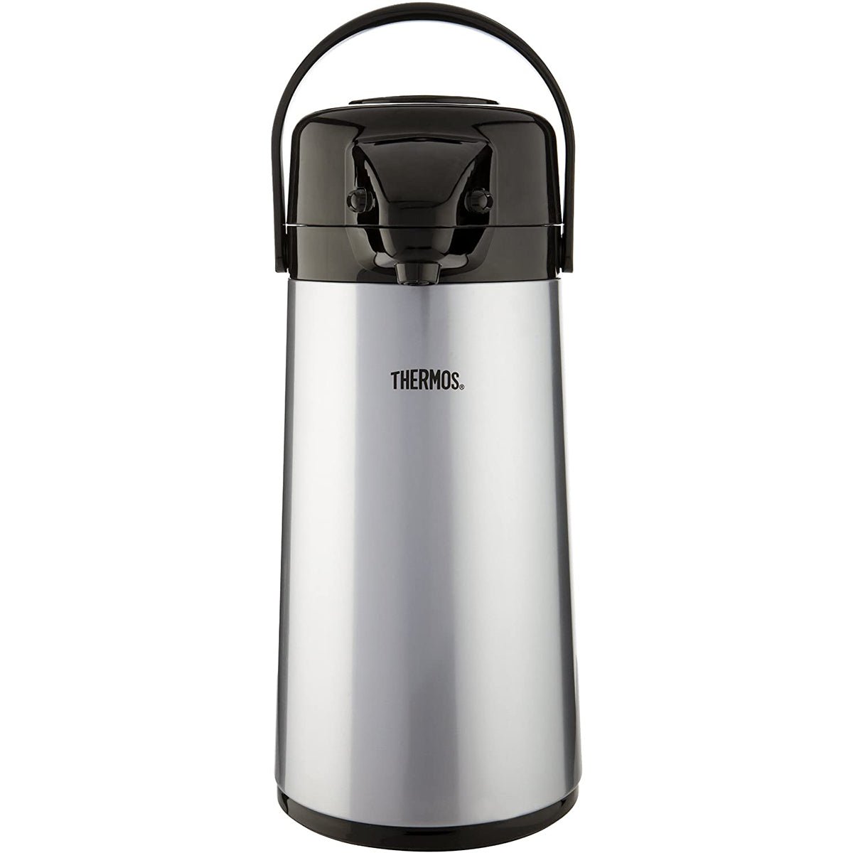 Thermos 2 Quart Glass Vacuum Insulated Pump Pot - Gray Metallic - Forza Sports