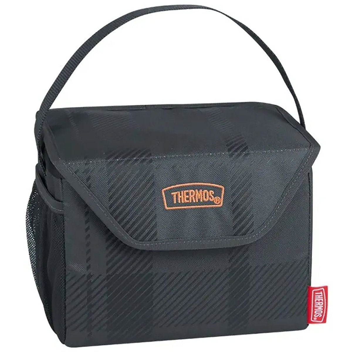 Thermos 6 - Can Soft Cooler Bag - Charcoal Plaid - Forza Sports