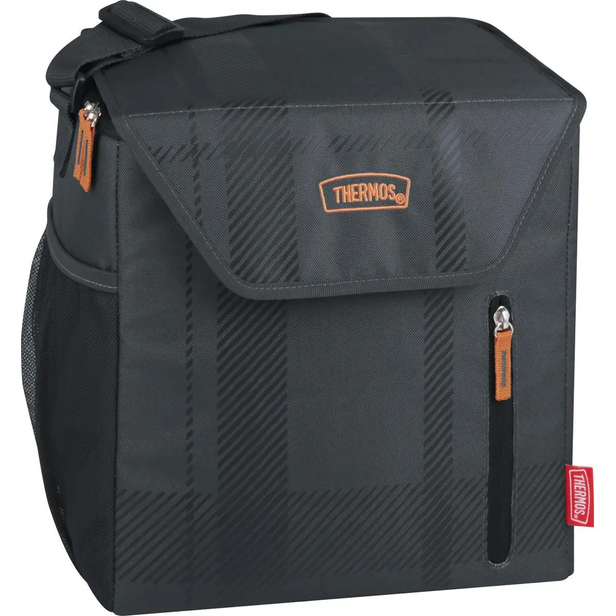 Thermos 24 - Can Soft Cooler - Charcoal Plaid - Forza Sports