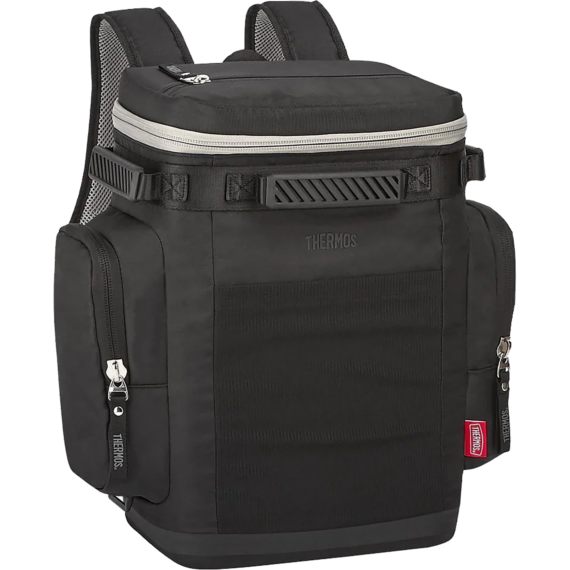 Black Thermos backpack on a white background