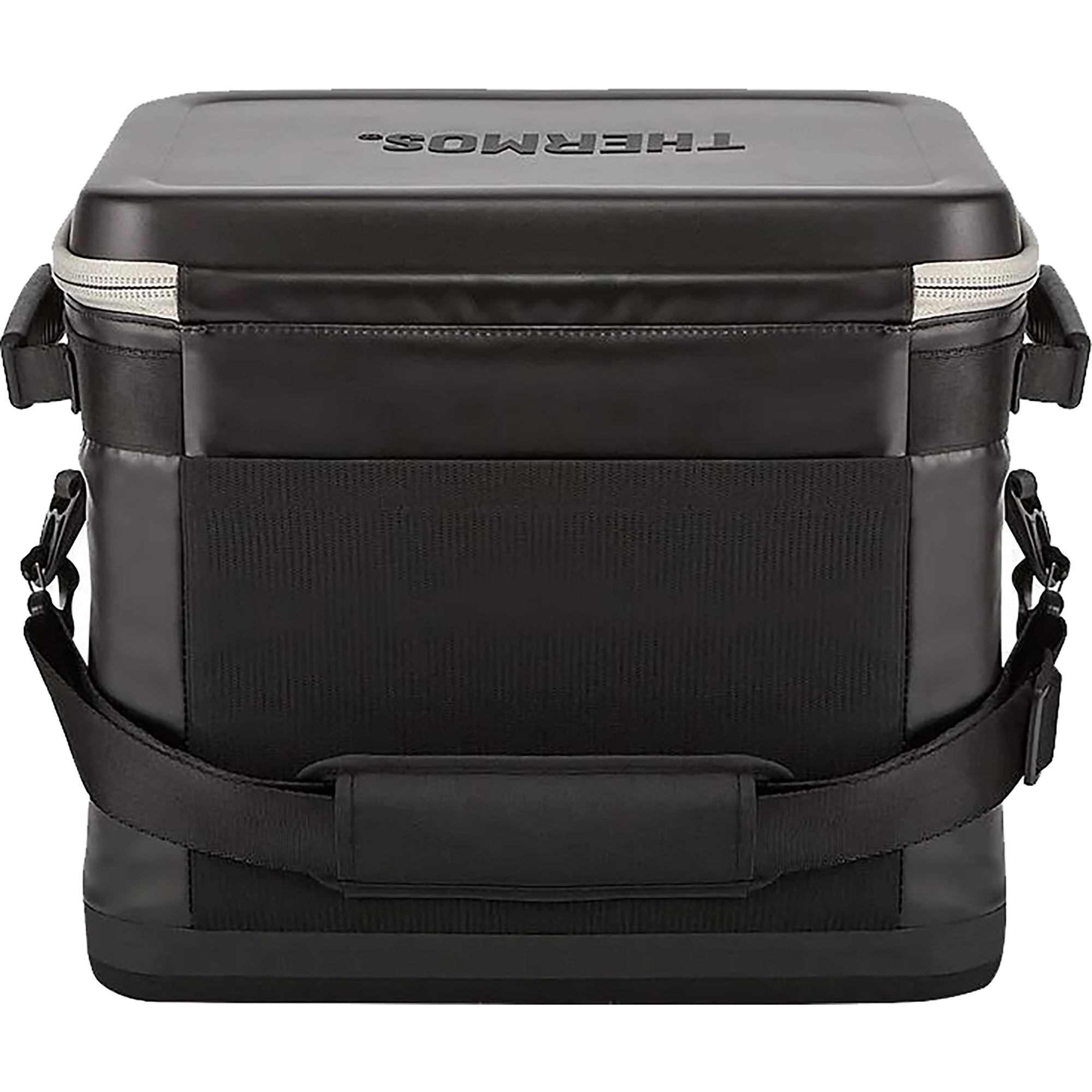 Black Thermos cooler bag on a white background