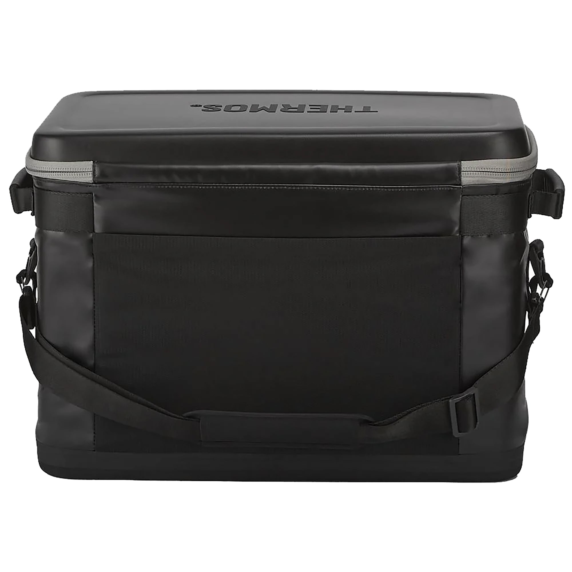 Black Thermos cooler bag on a white background