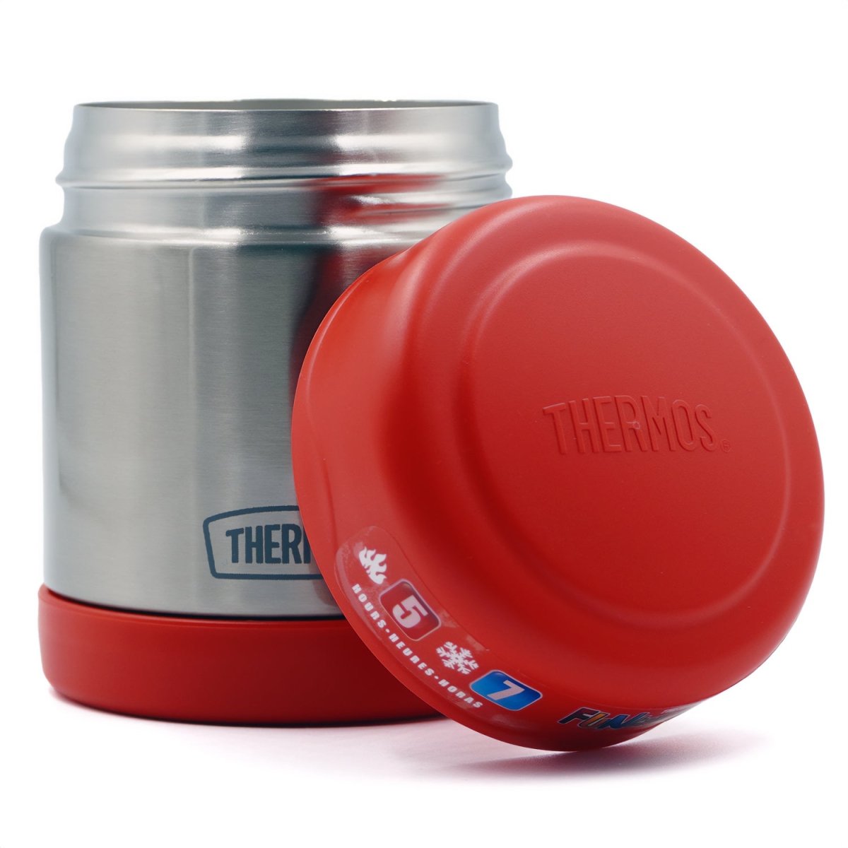 Thermos 10 oz. Vacuum Insulated Stainless Steel Food Jar - Red/Stainless Steel - Forza Sports