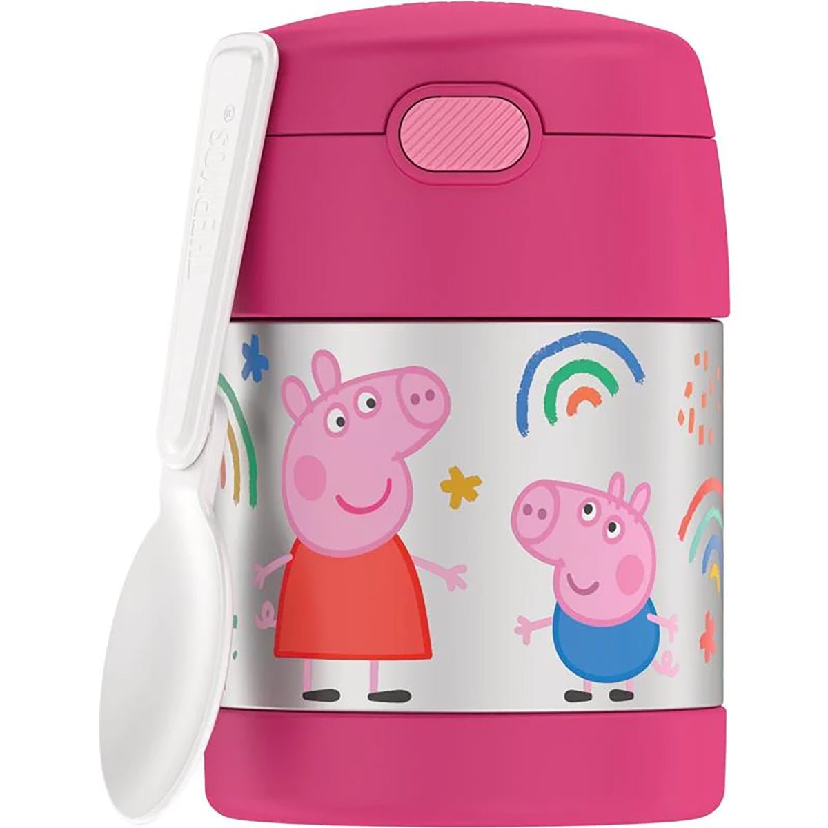 Thermos 10 oz. Kid's Funtainer Stainless Steel Food Jar w/ Spoon - Peppa Pig - Forza Sports