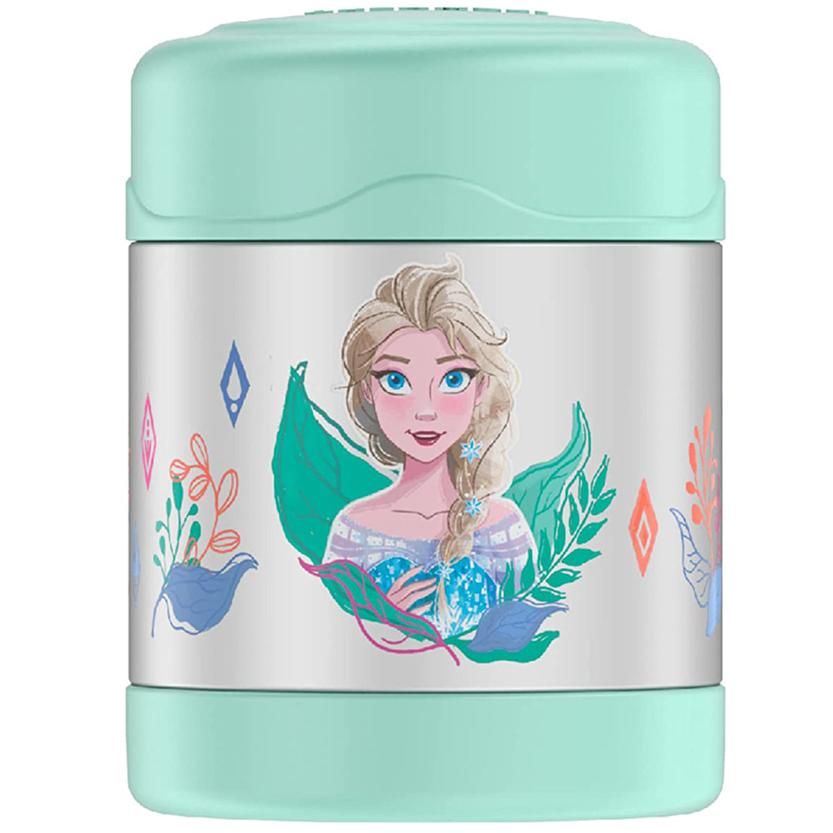 Thermos container with a character design on a white background