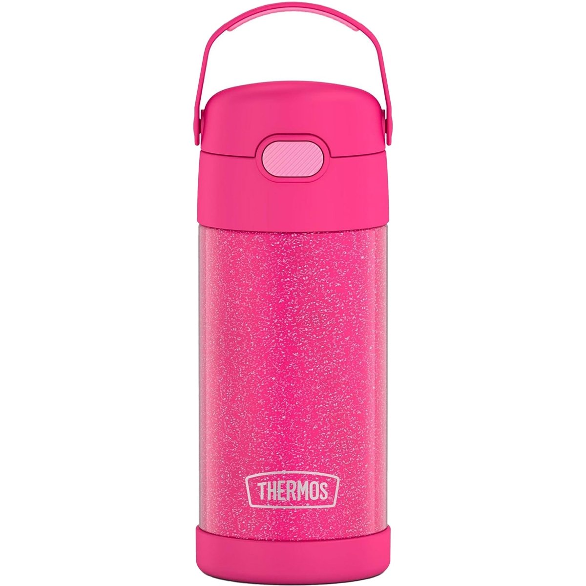 Thermos Kid's 12 oz. Funtainer Stainless Steel Water Bottle - Pink Glitter - Forza Sports