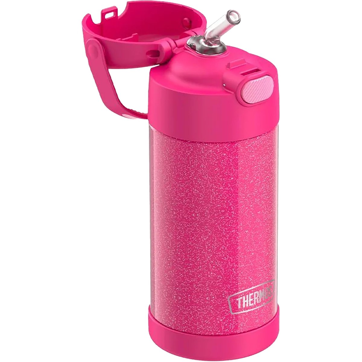Thermos Kid's 12 oz. Funtainer Stainless Steel Water Bottle - Pink Glitter - Forza Sports