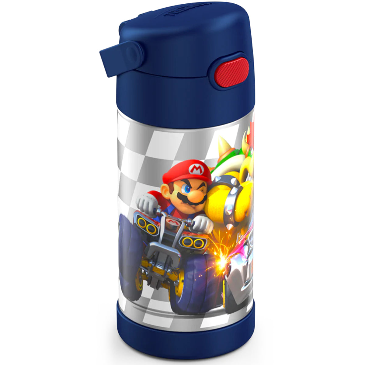 Thermos 12 oz. Kid's Funtainer Vacuum Insulated Stainless Steel Water Bottle - Mario Kart