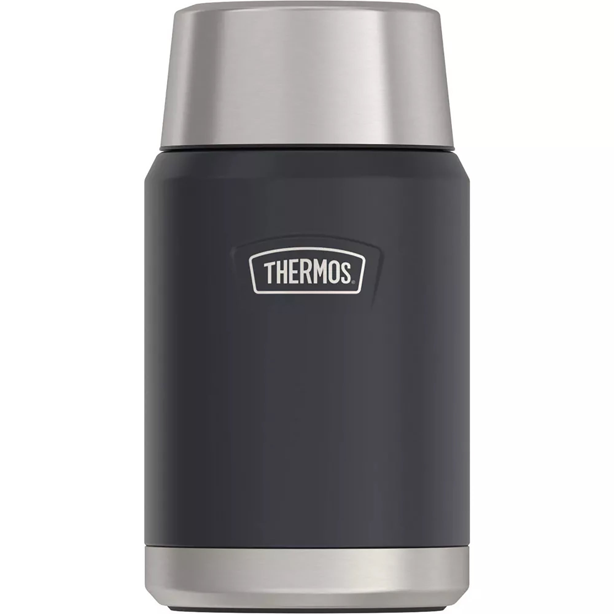 thermos stainless king 16 ounce food jar with folding spoon in Granite - Forza Sports